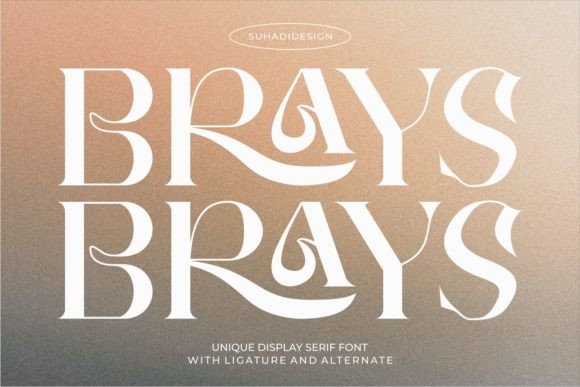Brays Typeface: A Stylish Serif Font for Branding Projects