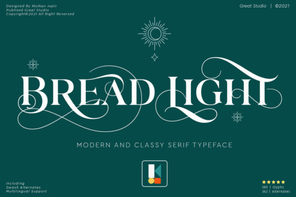 Bread Light Font: A Luxurious Serif for Digital Design