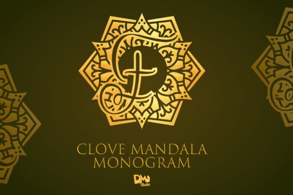 Clove Mandala Monogram: A Decorative Typeface for Creative Makers