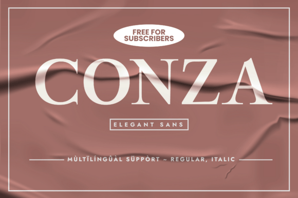 Conza: A Serif Typeface for Editorial Elegance