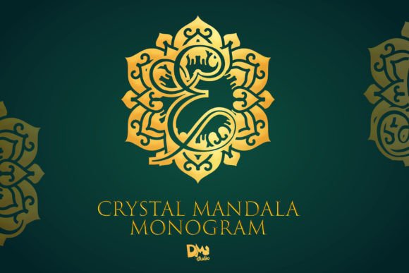 Crystal Mandala Monogram Font: A Designer’s Journey in Branding