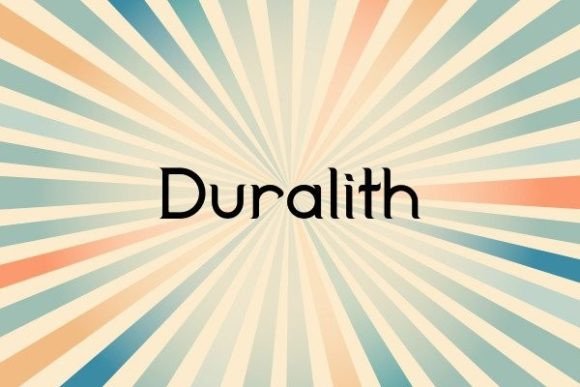 Duralith Font: A Modern Typeface for Business Branding