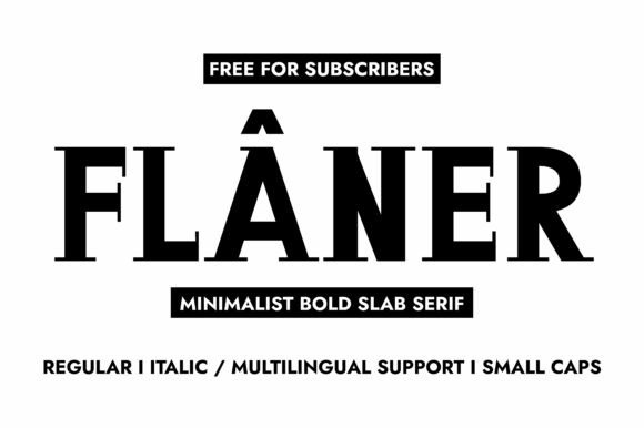 Flaner Font: A Slab Serif for Creative Makers