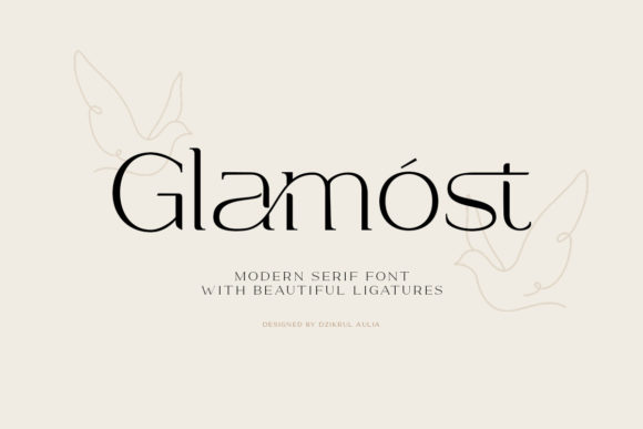Glamost: A Serif Font for Editorial Elegance