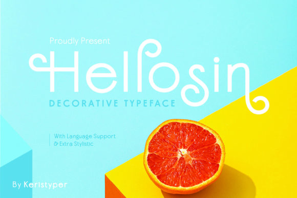 Hellosin Font Review: A Curly Sans Serif for Creative Branding