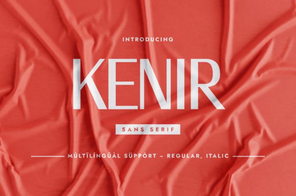 Kenir: A Minimalist Typeface for Modern Branding