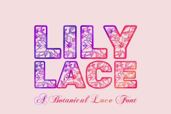 Lily Lace: A Botanical Font for Web Design