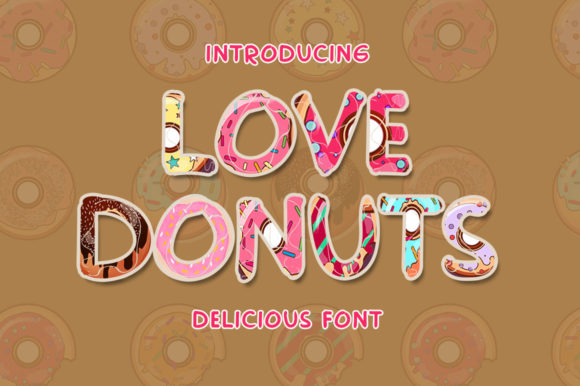 Love Donuts Font for Web Design