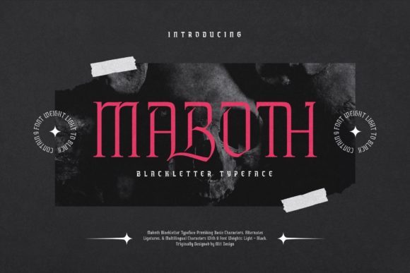 Maboth Font: A Blackletter Typeface That Elevates Branding Projects