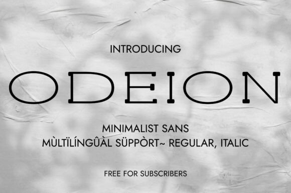 Odeion Typeface Review: A Luxurious Slab Serif for Strong Brand Campaigns