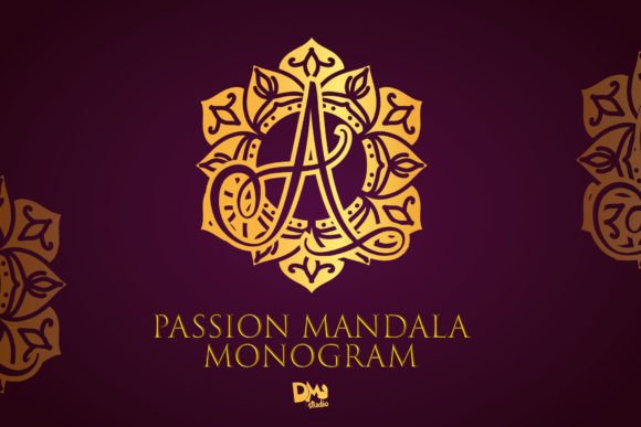 Passion Mandala Monogram: A Decorative Typeface for Branding That Stands Out