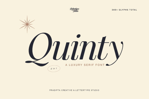 Quinty: A Stylish Serif Font for Building a Professional Brand