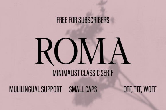 Roma Typeface Review: A Minimalist Serif for Creative Branding