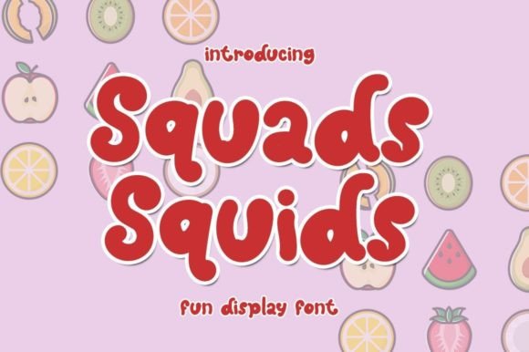 Squads Squids Font for Web Design