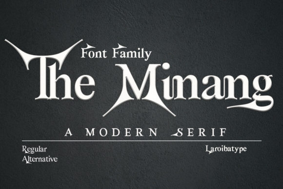 The Minang Font: A Bold, Elegant Typeface for Crafters and Makers