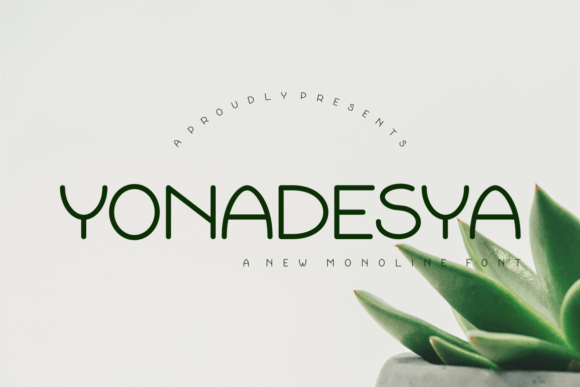 Yonadesya Font: A Simple, Elegant Typeface for Crafters and Makers